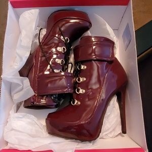 Burgundy Booties